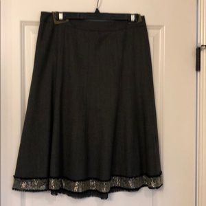 jCrew A-Line embellished skirt